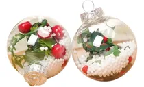 Comprar Pack 4 Chirimbolos Adornos Arbol Navidad Transparente  