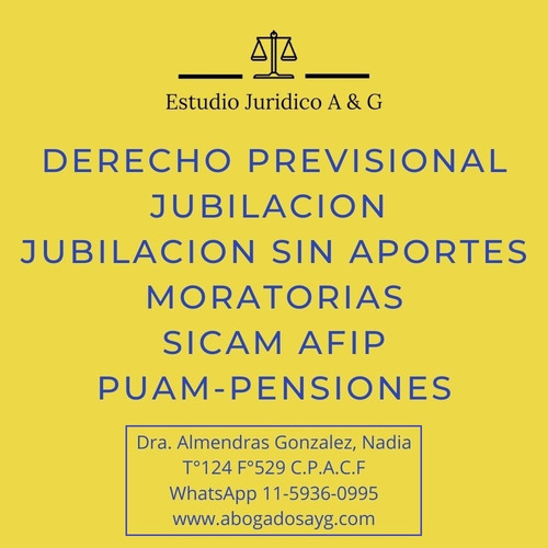 Imagen 5 de 6 de Abogado Divorcios Civil Sucesion Laboral Jubilaciones Coprec