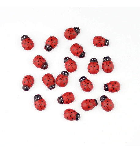 Imagen 4 de 10 de 50 Mariquitas Miniaturas Con Adhesivo