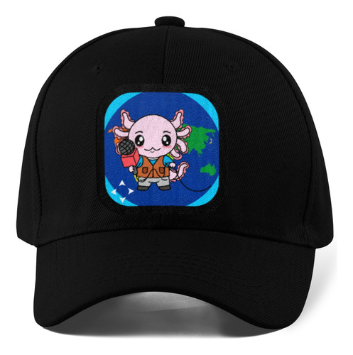 Gorra Curva Unisex Axolotzin Reportero Ajolote 