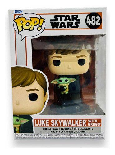 Luke Skywalker Con Grogu Funko Pop 482 Star Wars Mandalorian