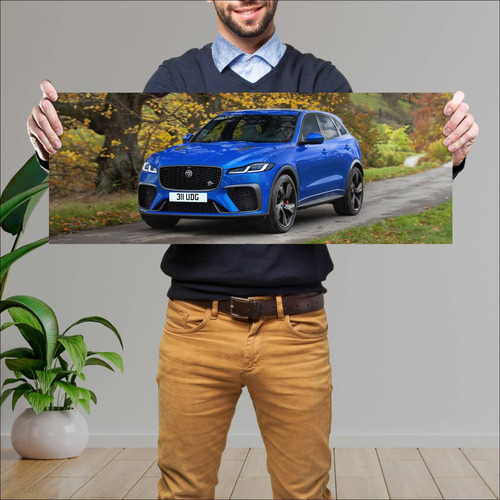 Cuadro 30x80cm Auto 2020 Jaguar F Pace Svr Auto 550