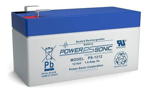 Batería Recargable De Ácido Sellada 12v 1.4a Powersonic Ps-1