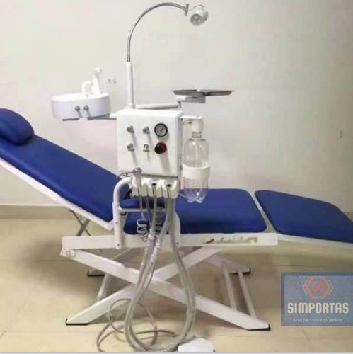 Sillón Dental Portátil Completo Con Trimodular Y Luz Calidad
