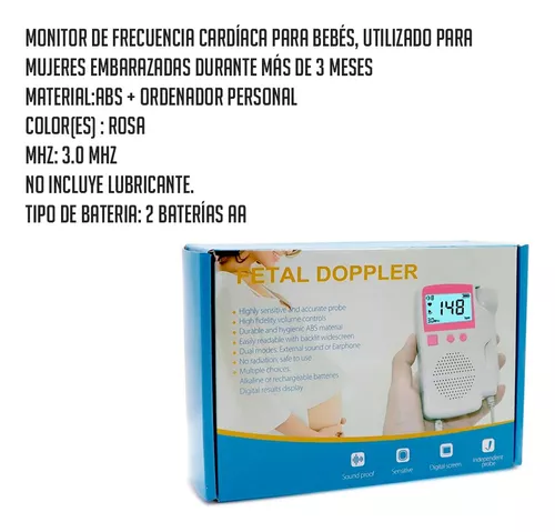 Doppler Fetal Ultrasonido Portátil TRAVIM para Mujer Embarazada Bebé