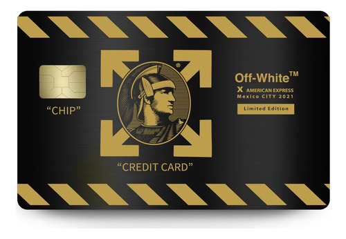 Tarjeta Metálica Personalizada Negro Con Oro