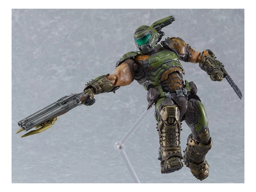 Figura Doom Eternal, Doom Slayer, Articulada Accesorios