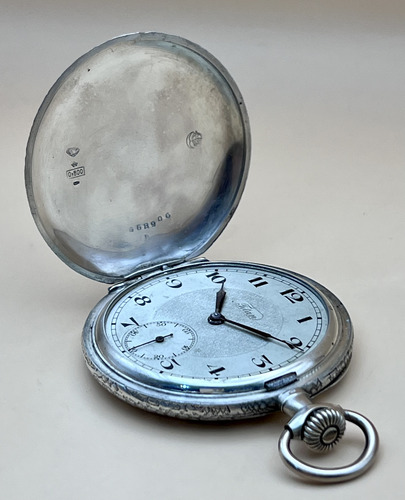 Antiguo Reloj De Bolsillo Titan 3 Tapas Plata Sellada #0155 (Usado)