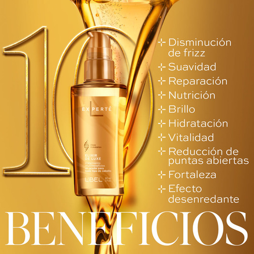 Óleo De Tratamiento Para El Cabello Elixir De Luxe. L'bel