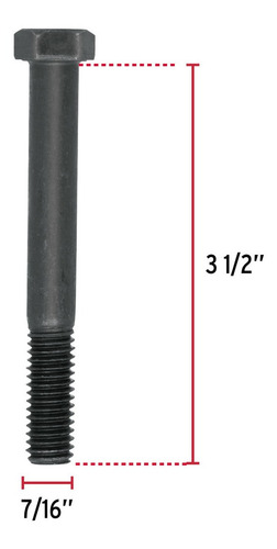 Bolsa C/20 Tornillos De Acero 7/16 X 3-1/2 Grado 5