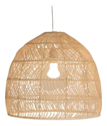 Iluminación Colgante En Rattan Finkel