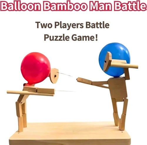 . Caza De Madera Con Cabeza Inflable, Combate Rápido En