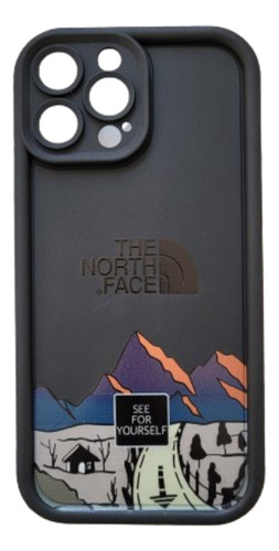 Case Compatível P/ Iphones Capinha North Face Detalhe Top