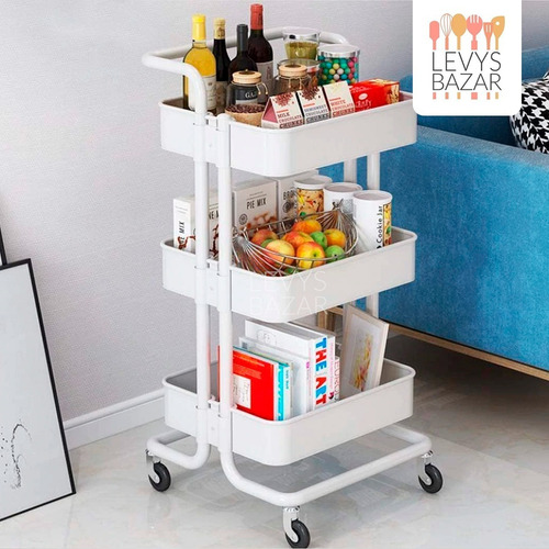 Carrito Carro Organizador Estantes Cocina Mesa Auxiliar
