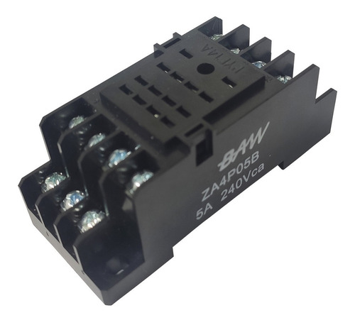 Imagen 2 de 5 de Zocalo Riel Din Para Relay Cuadruple Inversor