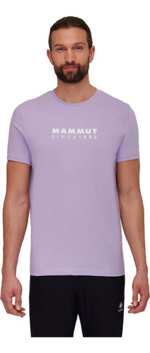 Polera Hombre Mammut Core T-shirt Logo Morado