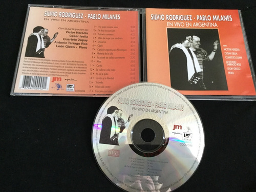 Silvio Rodriguez Y Pablo Milanes En Vivo En Argentina Cd D24