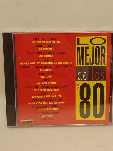 Lo Mejor De Los 80 (rojo) Cd Nuevo 