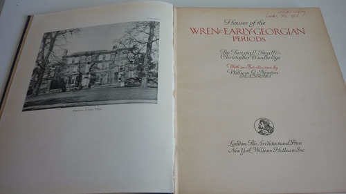 Houses Of The Wren & Early Georgian Periods 1era Edicion