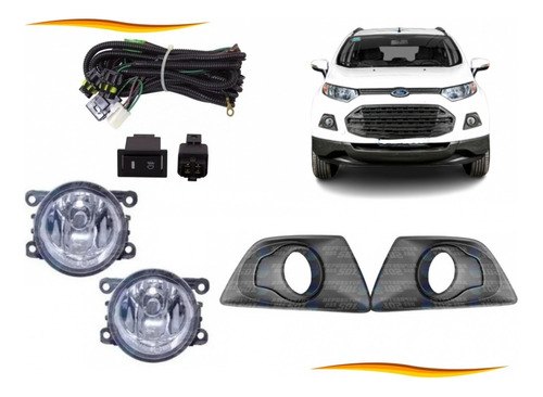 Kit Neblineros Ford Ecosport 2013 2017 Completo