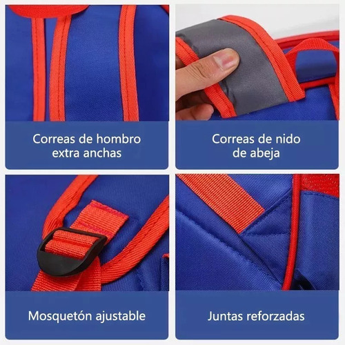 Fwefww Mochila Spider Man 3d Escolar Primaria M