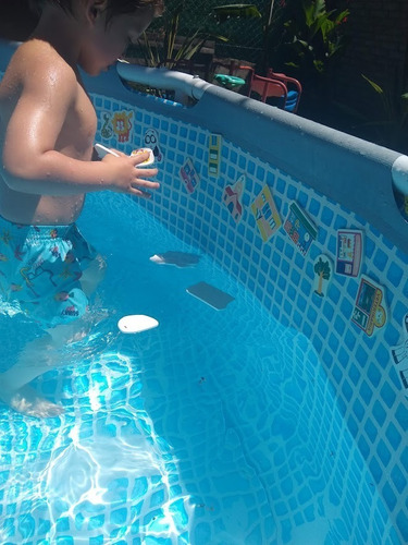 Imagen 3 de 10 de Juguete Agua Bebes Dinos Goma Eva Infantil