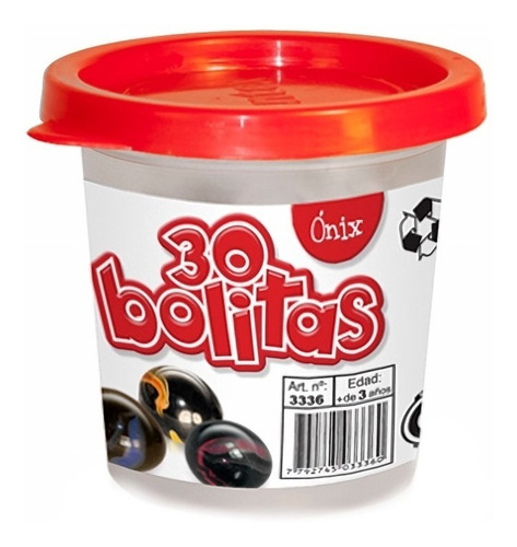 Bolitas Canicas Ónix - Antex X 30 Bolitas