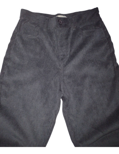 Pantalon Corderoy Negro Talle 38 Nuevo