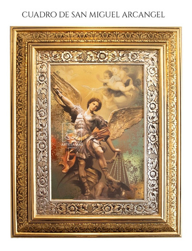 Cuadro De San Miguel Arcangel 60x47 Cm