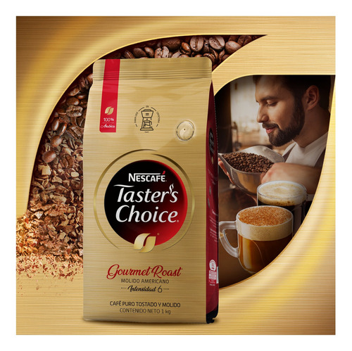  Nescafé Taster´s Choice café tostado y molido americano 1kg