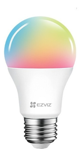 Imagen 1 de 3 de Ampolleta Led Inteligente Ezviz Wifi E27 Multicolor  Cctvip