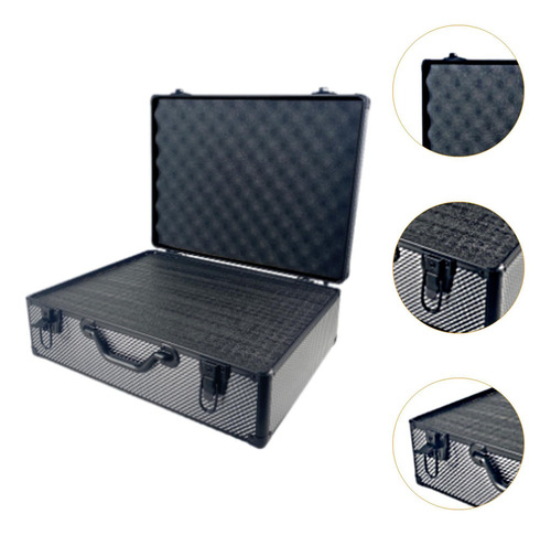 Caja De Herramientas Estuche De 36 X 26 X 15 Cm Negro