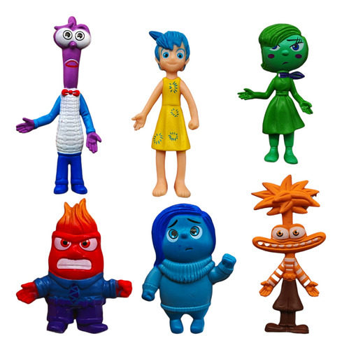 Set 6 Figuras Coleccion Intensamente 8-10cm