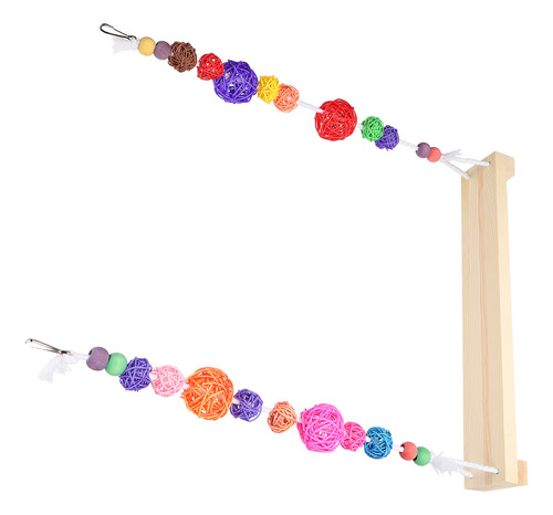 Columpio Suspensible Para Gallinas, Percha De Madera, Colump