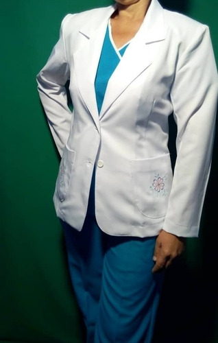 Imagen 2 de 4 de Bata Blazer Médicos Asistencial Laboratorio
