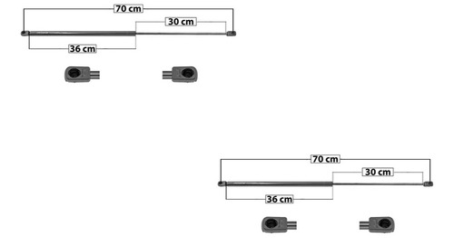 Par Amortiguadores 5ta Puerta Pegueot Partner 1996 - 2008