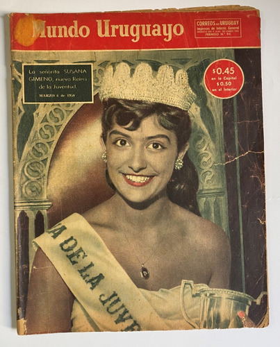 Mundo Uruguayo Revista, Nº 2028 1958, Carnaval Llamadas, Ez3