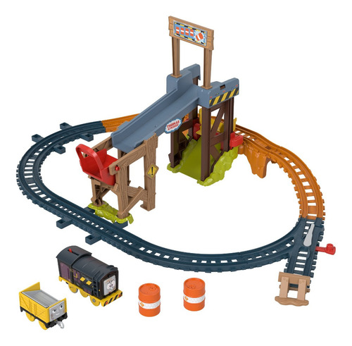 Thomas & Friends Pista Motorizada De Construcción Diesel Multicolor