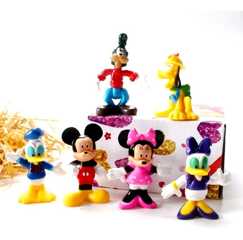 Set Disney Mickey Personaje  Figura Cine Y Tv Muñecos 