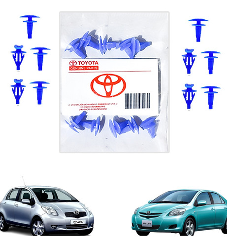 Clips Gancho Gomas Marco De Puertas Toyota Yaris Sport Belta