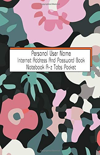 Personal User Name Internet Address And Password Book Notebo