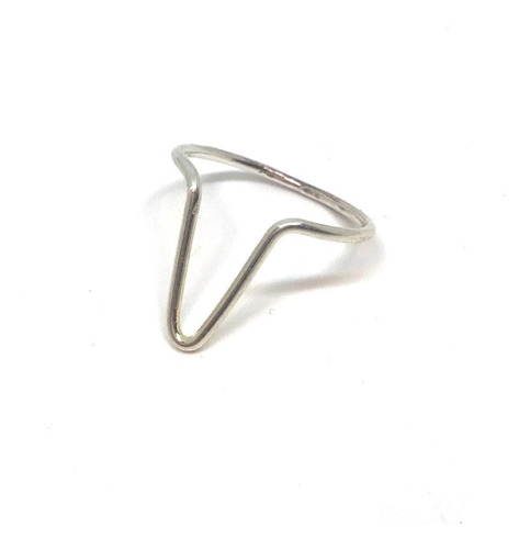 Anillo Geométrico De Plata 925 Drip