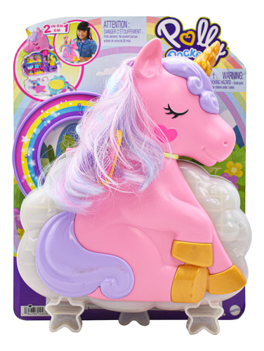 Polly Pocket Salon Unicornio Arcoiris 28 Sorpresas Mattel Cd