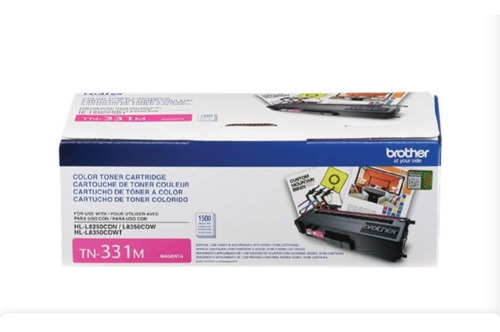 Toner Brother, Tn-331 M, Magenta, Original, Sellado, 1500cop