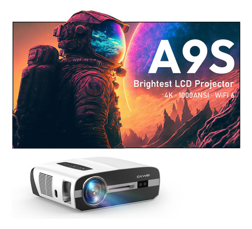 Android 4k Projector Daytime Visible, Lumen Lcd Bright Gami.
