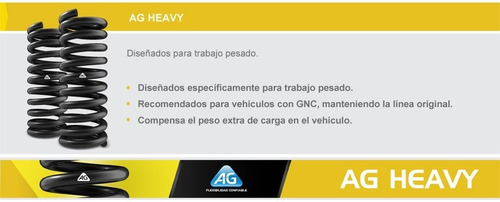 2 Espirales Traseros Ag Gnc Trabajo Pesado Vw Saveiro 06/09