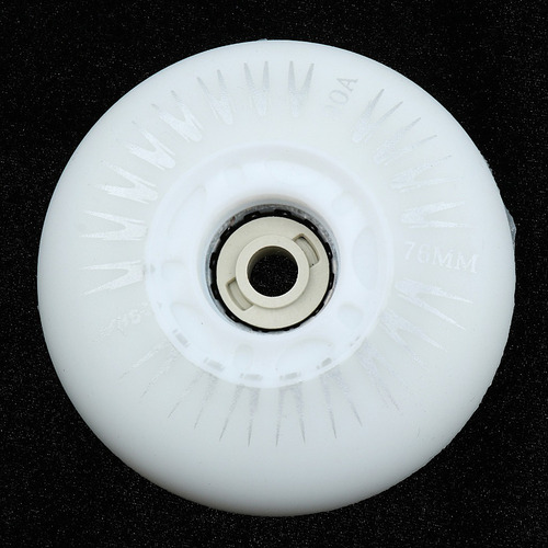 4 Unidades Ruedas De Patinaje Con Núcleo 76mm Blanco