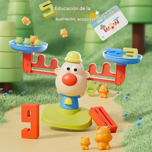 Juguete Educativo Balanza Didactica Suma Resta Juego Niños