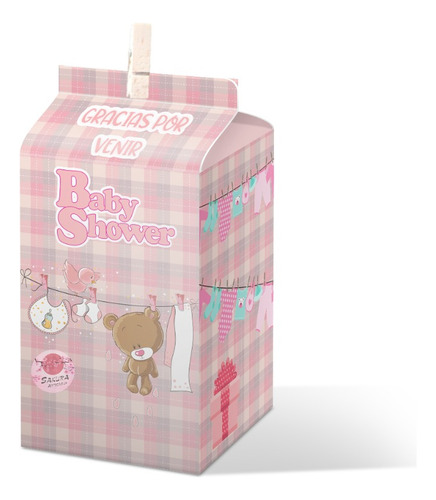 Cajas Souvenirs Baby Shower Niña 20x9cm  X10