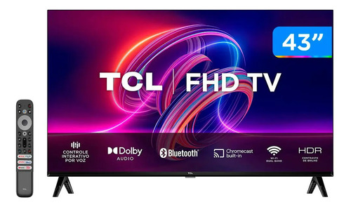 Smart Tv Tcl 43 Full Hd Android Hdr10 Wi-fi Bluetooth Hdmi